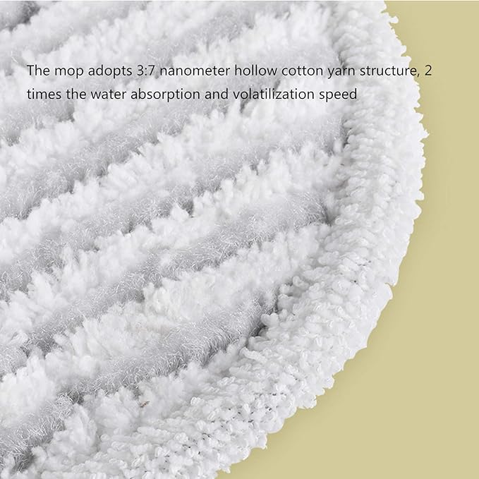 Electric Spray Mop Electric Spray Mop with Rotating Pad with 2 Washable Mop Pads 250ML Refillable for Wood Floor Ceramic Marble White
