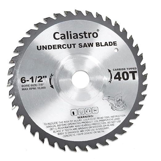 Undercut Saw Blade 6-1/2 Diameter - Replacement for Crain #821 - Compatible with Crain Undercut Saw #812 #820 and #825 - Carbide Teeth