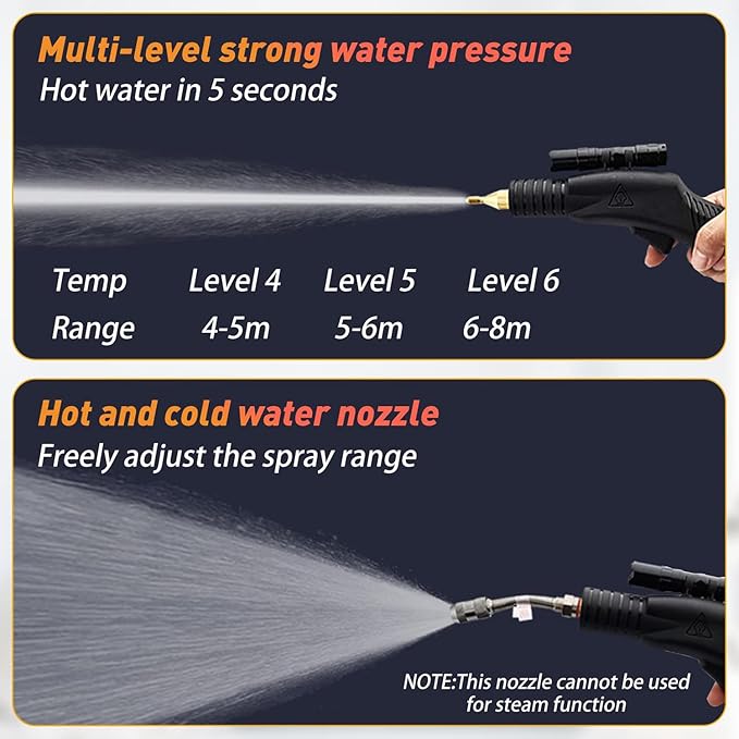 Handheld Steam Cleaner High Pressure Steamer 1700W/3500W Steam for Cleaning Portable Steam Cleaning Machine110V-1700W
