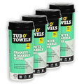 Tub O' Towels Granite &amp Marble Cleaning Wipes 7 X 8 40-Count Wipes 4-Pack
