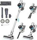 Cordless Vacuum Cleaner Handheld Vacuum Cleaner Up to 50 Minutes Powerful Suction Rechargeable Lightweight Vacuum with LED Light for Home Hard Floors Pet Hair Carpet Car