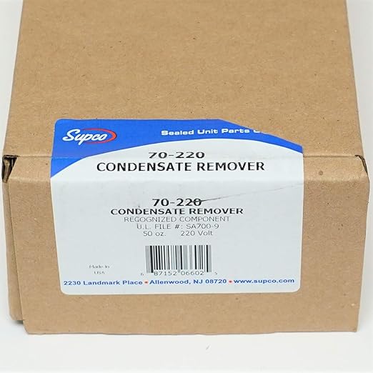 Sealed Unit Parts Company Inc. (SUPCO) 70220 Condensate Drain 220 Volts