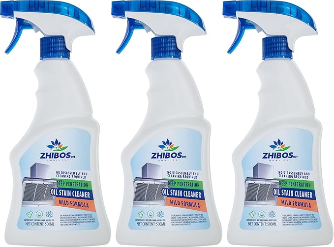 Multi-Purpose Oil Remover &amp Nonfat Sprayer Kitchen &amp Bathroom Cleaning Supplies (3)