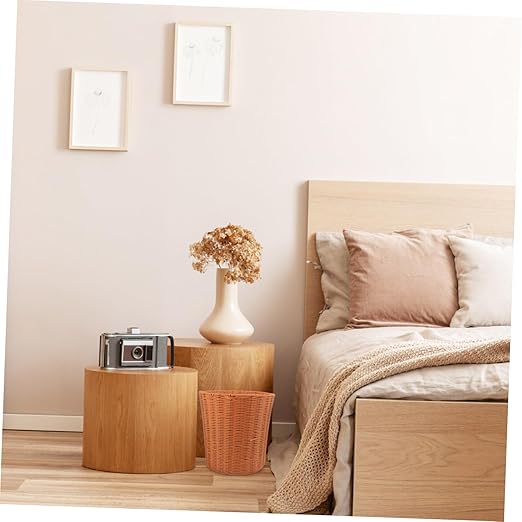 PRETYZOOM Waste Basket for Home and Kitchen Imitation Rattan Woven Trash Can Multipurpose Storage Basket for Organizing Clean Design for Spaces