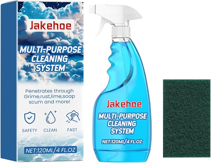 Multi-Purpose Cleaning System with Spray Bottle and Scrub Pad 4 fl oz Gentle Formula