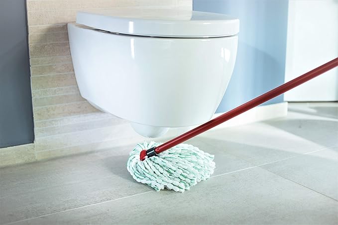 Vileda Microfibre Eco Mop Refill 100% Microfiber Great Cleaning and Absorbency Green and White