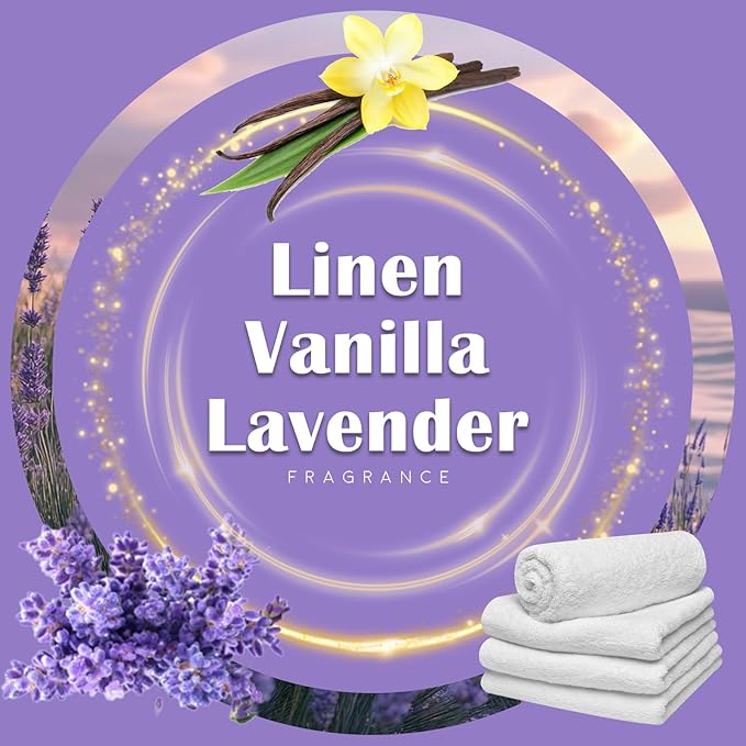 Plug In Air Fresheners for Home – 12 Pack Scented Refills with 1 Plug In Warmer – Linen Lavender Vanilla Long Lasting Fresh Air Freshener Odor Eliminator for Bathroom Room House