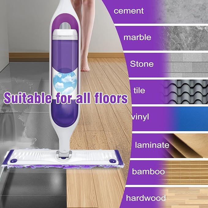 25 Pack Power Mop Refill Pads for Swiffer Power Mop Disposable Spray Wet Pads Refill for Swiffer PowerMop Multi-Surface Mopping PadMop Head Replacement for Floor Cleaning