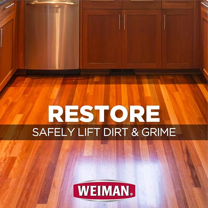 Weiman Hardwood Floor Cleaner – Surface Safe No Harsh Scent Safe for Use Around Kids and Pets Residue Free – 27 oz. Trigger