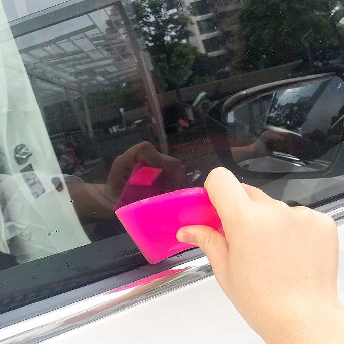 Gomake PPF Squeegee Kit - 5 in 1 Anti-Scratch Soft TPU Squeegee for Vinyl Small Tint Paint Protection Film Vinyl Wrap/Window Tint Tools Mirror/Window/Household Cleaning