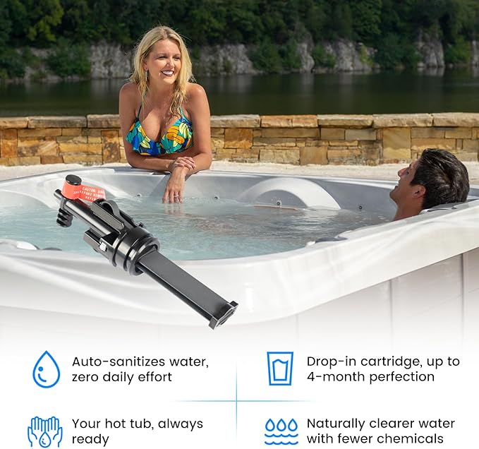 Salt System Cartridge 3-Pack (Fits 2019+ Hot Spring Highlife &amp Limelight Caldera Utopia &amp Paradise) (Easy Spa Maintenance Keeps Water Fresh &amp Clear)