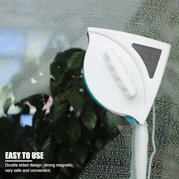 EVTSCAN Double Side Magnetic Window Cleaner Adjustable Magnetic Double Window Glass Wiper Glider Washing Brush Equipment Cleaner Wiper Tools for High-Rise and Car Glazed Window