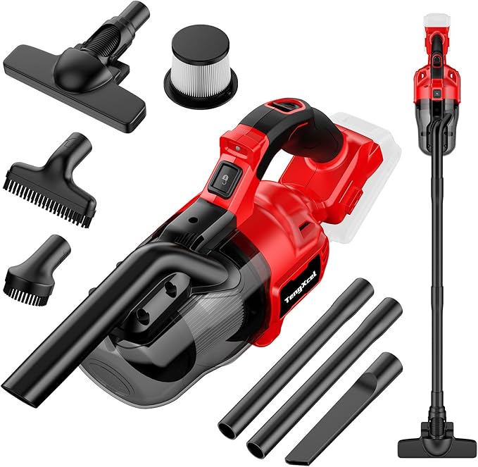 Cordless Vacuum Cleaner for Milwaukee 18V Battery Handheld Vacuum Cleaner for Home Car Hardwood Floor Carpet Portable Shop Vacuum with Washable HEPA Filter(No Battery)