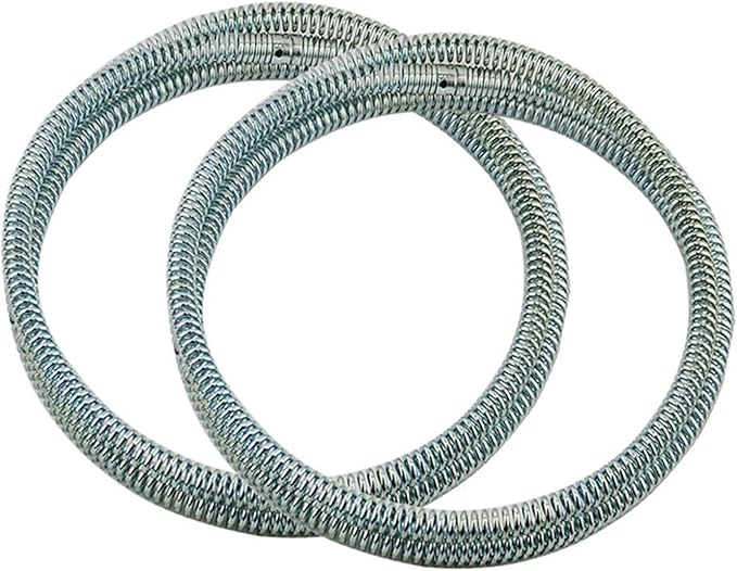 Mdingbao-Compression Spring 2PCS*3m Long Length Kitchen Toilet Cleaner Tool Flexible Drain Bending Pipe Cleaner Extension Spring with Connector Good Corrosion Resistance