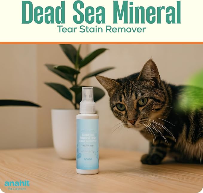 Dead Sea Mineral Tear Stain Remover for Dogs &amp Cats-Natural Eye Cleaner with Aloe Vera &amp Chamomile Gentle Formula for Sensitive Pets Precise Applicator Daily Use for Bright Eyes