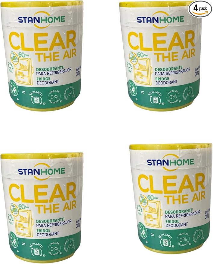 STANHOME Clearthe Air Stanhome Refrigerator Deodorizer 4 Pcs Economical and Efficient Refrigerator Deodorizer