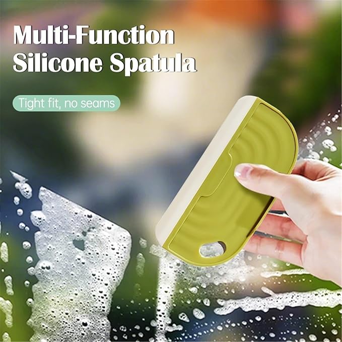 Glass Wiper Auto Glass Cleaning Tool Household Bathroom Kitchen Mirror Cleaning Wiper(Yellow-2pcs)
