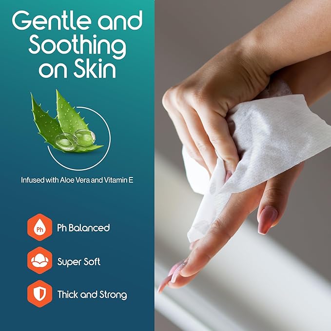 Inspire Adult Wet Wipes Wash Cloths for Incontinence &amp Cleansing for Elderly 8x13 (780 Count)