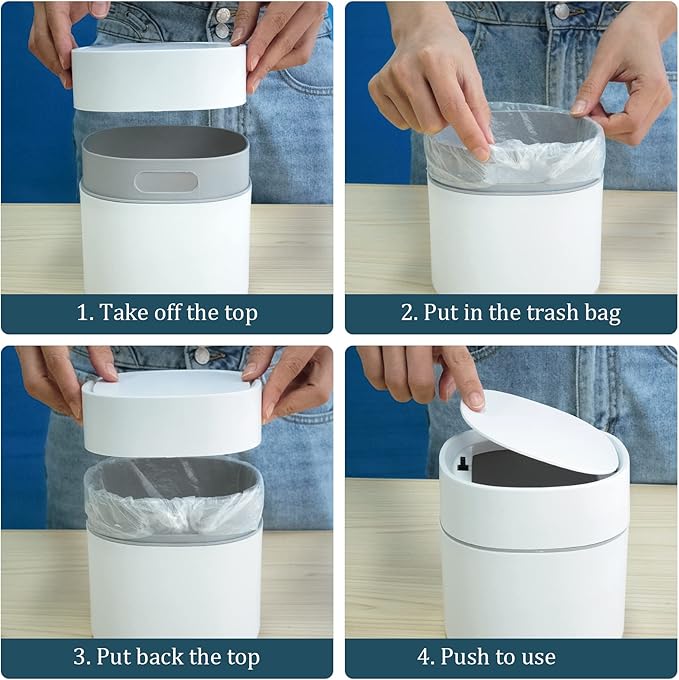 Mini Trash can with Trash Bags 420 pcs