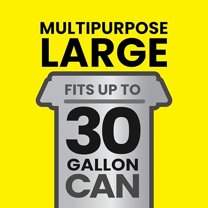 Glad ForceFlex Heavy Duty Large Trash Bags Hold 80+ lb 30 Gal 50 Ct Pack of 3 (Package May Vary)