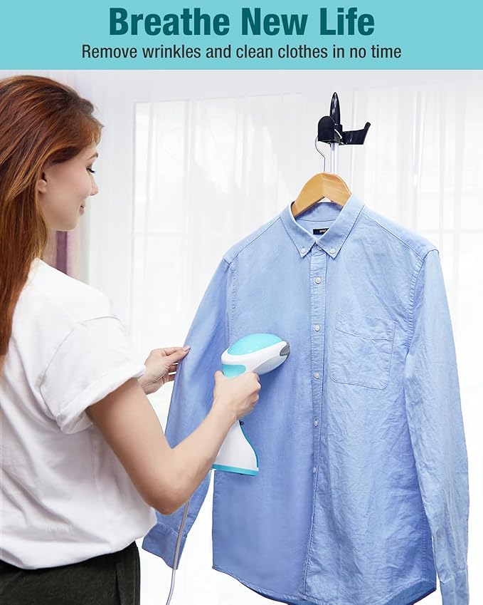 BEAUTURAL Steamer for Clothes Portable Handheld Garment Fabric Wrinkles Remover 30-Second Fast Heat-up Auto-Off Large Detachable Water Tank