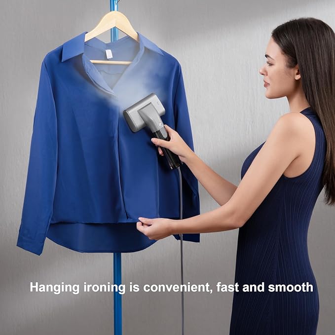 G10 Pro Steamer for Clothes Global Voltage Adaptation Handheld Garment Steamer Dual Steam Modes1200W Mini Steam Iron for Travel and Home (110-240V Cool Gray)
