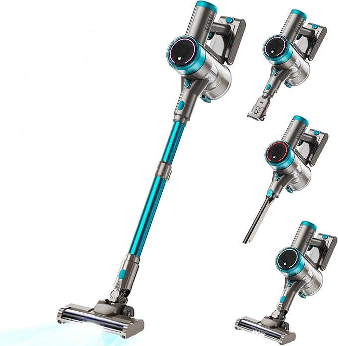 Cordless Stick Vacuum 38KPa 400W for Home Pet Hair Car Hardwood Floor