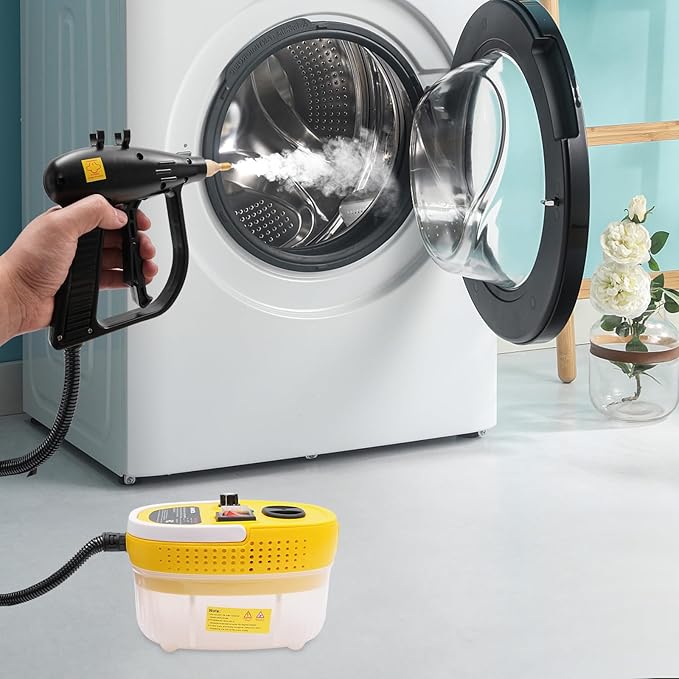 2500W Steam Cleaning Machine 4 Bar High-Pressure Steam Cleaner 1.5L Tank Multipurpose Steamer for Floor Carpet Kitchen Bathroom 9 Accessories Continuous Fill Chemical-Free Scrub