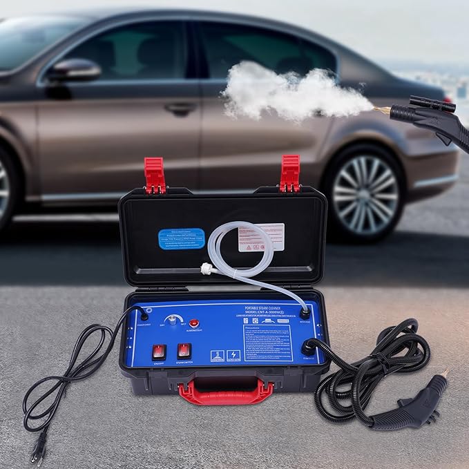 High Pressure Steam Cleaner 110V Portable Steam Cleaner 1700W Commercial Steam Cleaning System Electric Pump Steam Washer For Kitchen Bathroom Car