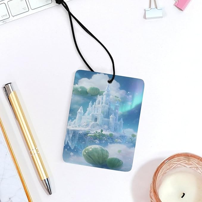 5PCS Car Air Freshener Hanging Personalized Double Sided Snowflakes Car Fresheners Long Lasting New Cars Scents Cute Automotive Freshies for Closets Drawers (tea)