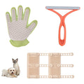 Petpals Pet Hair removal Tool Portable Flexible Cat Massager2 in 1 Pet Grooming Glove Cat/Dog Hair Removal Brush for Rugs Couch Furniture 3 in 1 BundleValuable Kit