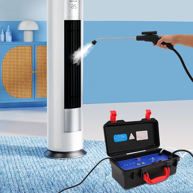 3-in-1 Handheld Steam High 1700W 110V Pressure Steam Cleaner Cleaner High Pressure Car Detailing Cleaning Machine High Temp Portable Bathroom Power Cleaning Machine 3-5 bar