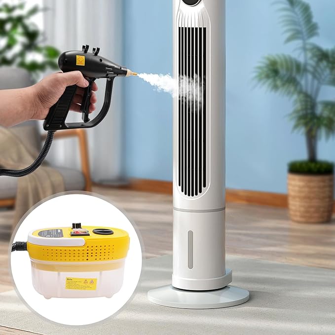 2500W Steam Cleaning Machine 4 Bar High-Pressure Steam Cleaner 1.5L Tank Multipurpose Steamer for Floor Carpet Kitchen Bathroom 9 Accessories Continuous Fill Chemical-Free Scrub