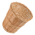 Lurrose Woven Rattan Trash Can Household Wastebasket Indoor Storage Bin for Office and Home Use Decorative Basket for Paper Recyclables and Trash