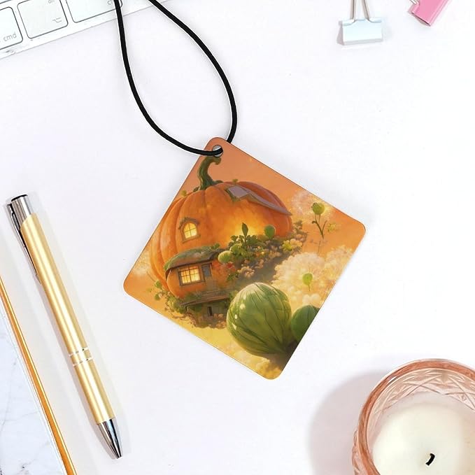 5PCS Car Air Freshener Hanging Personalized Double Sided Witch's Twilight Car Fresheners Long Lasting New Cars Scents Cute Automotive Freshies for Closets Drawers (tea)