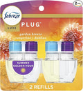 Febreeze Plug In Refills Spring Summer Scents New Limited Edition Plug In Refills for Odor-Fighting Fade Defy PLUG Air Freshener 2 pack (Summer Golden Hour)