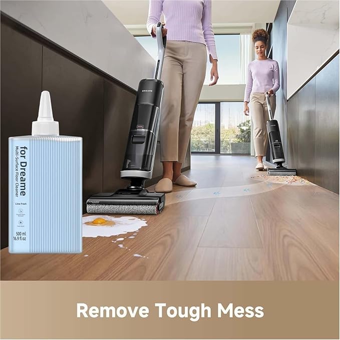 1-Pack Floor Cleaning Solution Compatible with Dreame H11/H12/H13/H14 Wet/Dry Vacuum Cleaner Accessories Lemon Fresh Scent 500ML 16.91oz