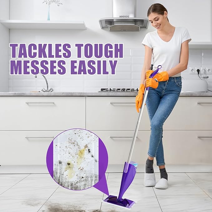 50 Count for Swiffer Wet Jet Pads Disposable Wet Jet Pads for Swiffer Wet Pads Refill for Spray Mop All-Floor Cleaning Pads Safe for Hardwood &amp Multi-Surface