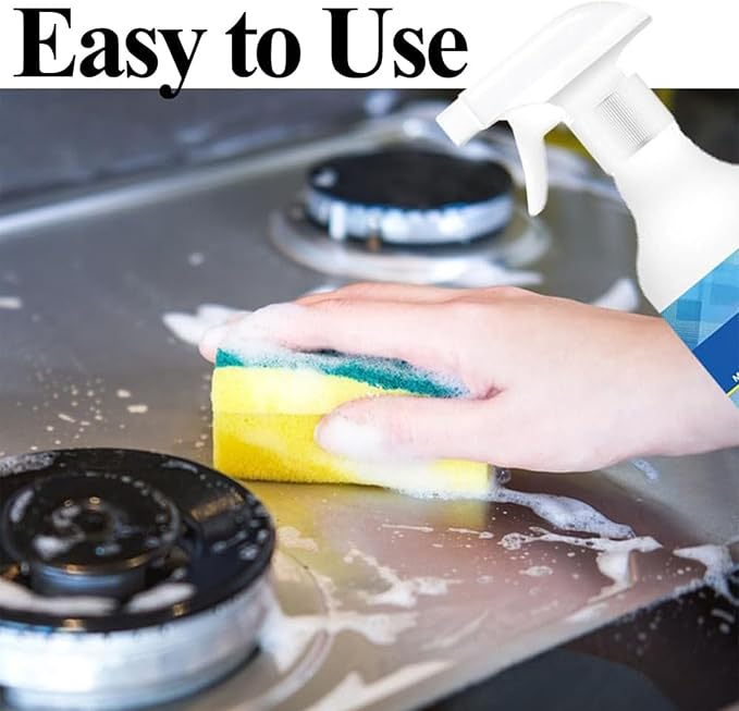 Multi-effect Degreasing &amp Stain Removal Agent All-Purpose Oil Stain Cleaner Kitchen Oil Remover Degreaser Spray Heavy-Duty Kitchen Oil Stain Spray Degreaser for Stoves and Ovens (1PCS)