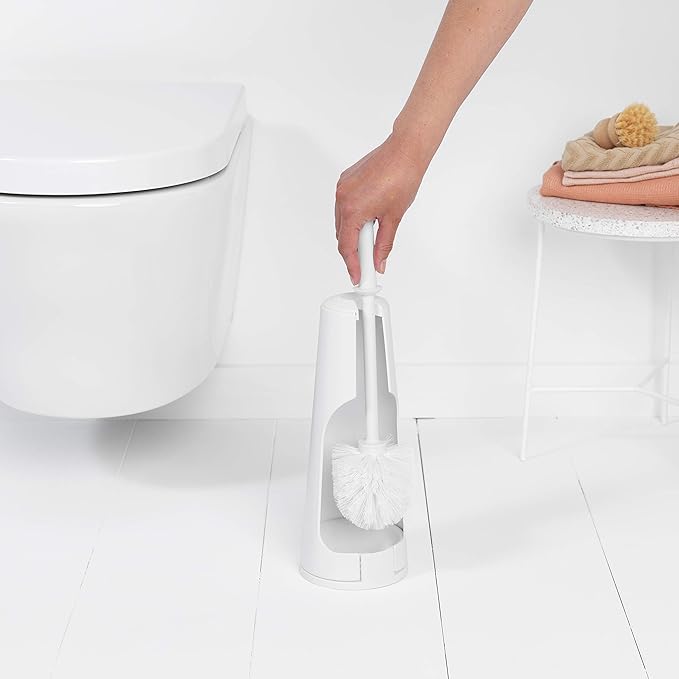 Brabantia Toilet Brush and Holder White (414664) (Pack of 2)
