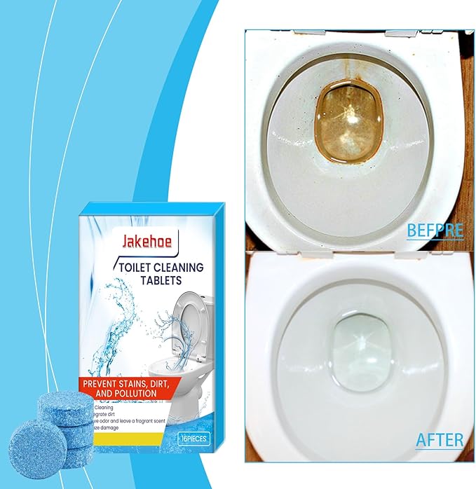 Toilet Cleaning Tablets 16 Pieces 3-Year Shelf Life Foam Action Stain Remover