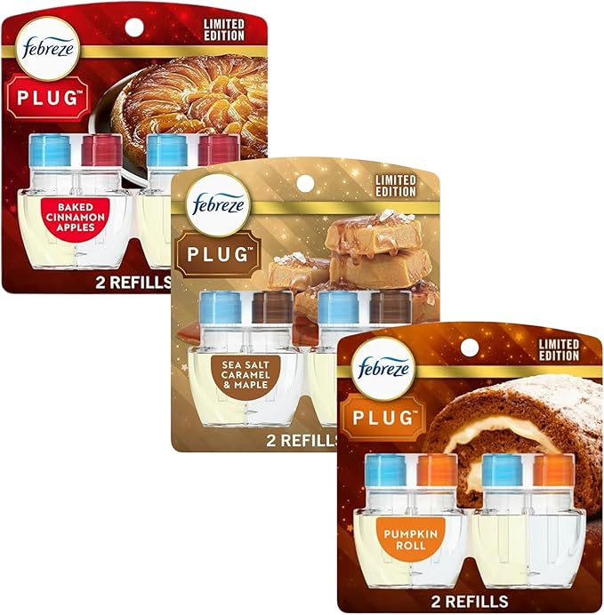 Febreze Plug In Refills Fall Scents Limited Edition Multi Pack Includes 6 Refills