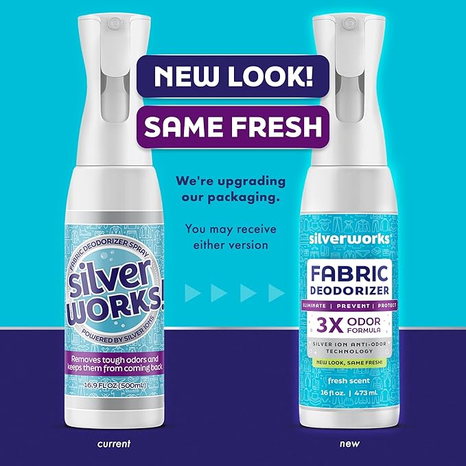 Fabric Spray Odor Eliminator For Home - Powerful Natural Silver Ion Deodorizing Technology - Clothes Furniture And Couch Deodorizer Odor Eliminator And Refresher Spray -16.9oz