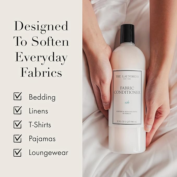 The Laundress Isle Fabric Conditioner Soften Fabrics Reduces Static Concentrated Fabric Softener Liquid Isle Scent 32 Fl Oz