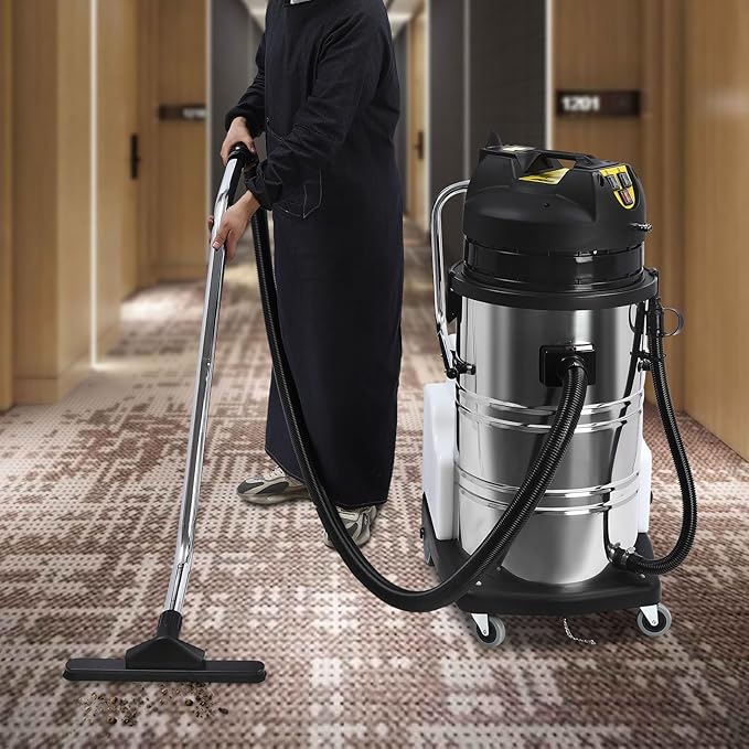 80L Portable Carpet Cleaner Machine 2110W 110V Commercial 3 in 1 Carpet Extractor Vacuum Washing Machine Heavy Duty Floor Cleaning Machine Carpet Spraying Floor Brush Cleaner Extractor