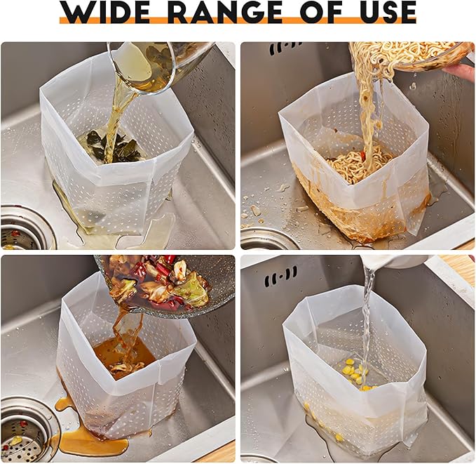 Standing Trash Bags 150pcs Kitchen Waste Bags Small Garbage Liners for Bathroom Sink Home Use