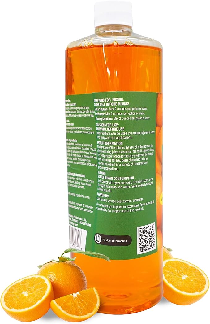 Medina Orange Oil Cleaner &amp Degreaser Concentrate - All Purpose Orange Oil Cleaner Cabinet Cleaner Degreaser Wood Degreaser for Kitchen Cabinets Ideal for Mopping Floors &amp Automotive - 32oz