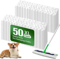 Heavy Duty Dry Sweeping Cloths Compatible with Swiffer Sweeper XL Mop Sweeper X-Large Dry Cloth Refills for Floor Mopping and Cleaning Disposable Pet Dry Pads Refills 50 Count
