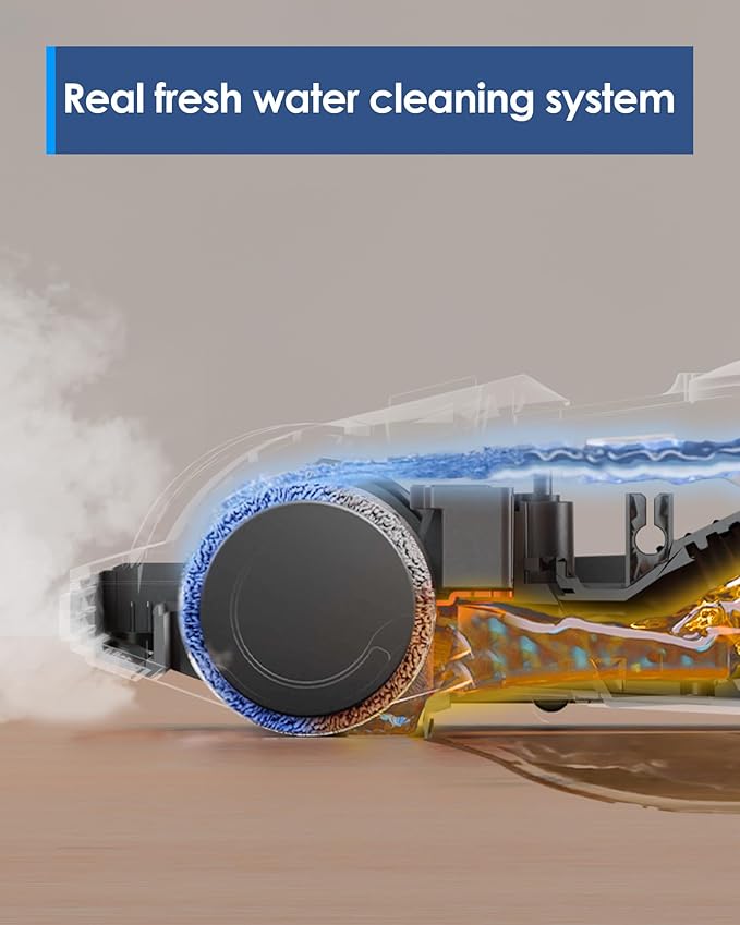 Tineco iFLOOR 5 Steam Wet Dry Vacuum All-in-one Steam Mop Hardwood Floor Cleaner Great for Sticky Messes 248℉ High-Temp Steam Self-Cleaning with steam