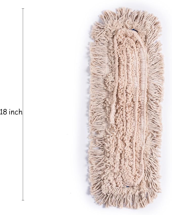 Microfiber Dust Mop Head Refills Pack of 2 for Hardwood Tile Laminate &amp Stone Floors (18'')
